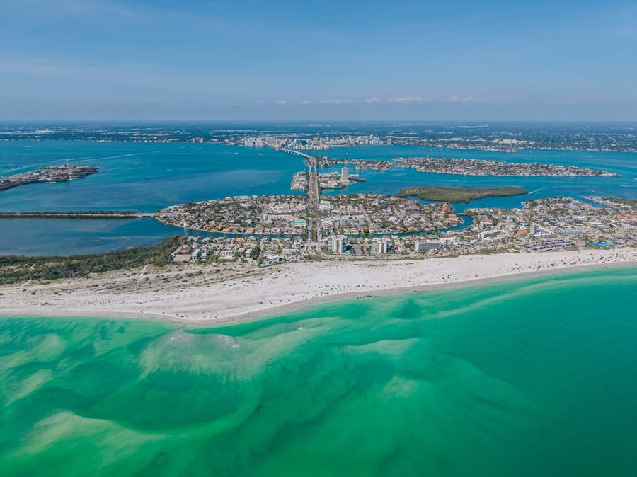 Sarasota, FL aerial view